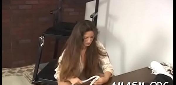 Gorgeous minx enjoys sex action